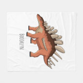 Couverture Polaire Illustration de Kentrosaurus (Devant (Horizontal))