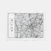 Couverture Polaire Illustration de la carte de Milan (Devant (Horizontal))