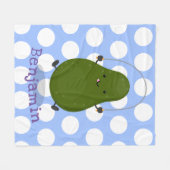 Couverture Polaire Illustration de la corde à sauter à l'avocat migno (Devant (Horizontal))