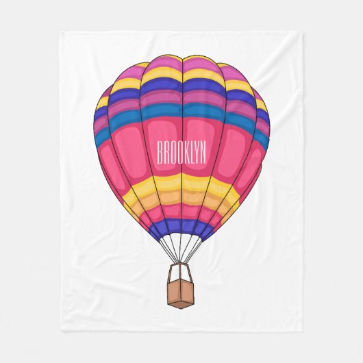 Couverture Polaire Illustration de la montgolfière (Devant)