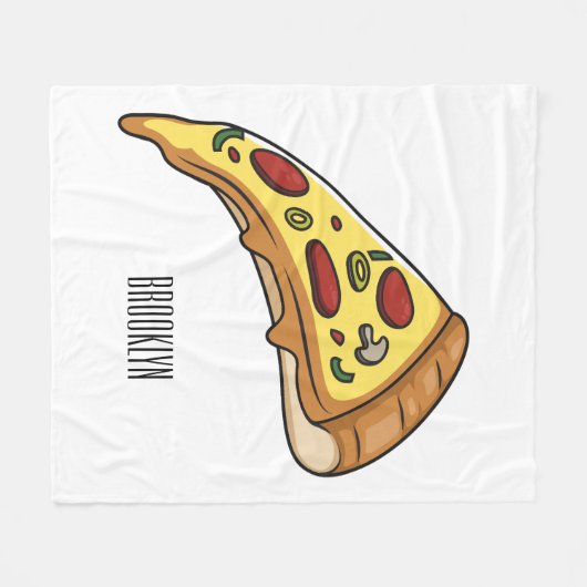 Couverture Polaire Illustration de la pizza (Devant (Horizontal))