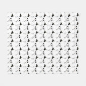 Couverture Polaire Illustration de la silhouette de la race de base R (Devant (Horizontal))