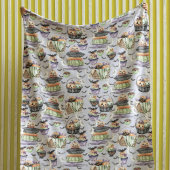 Couverture Polaire Illustration de l'aquarelle d'Halloween