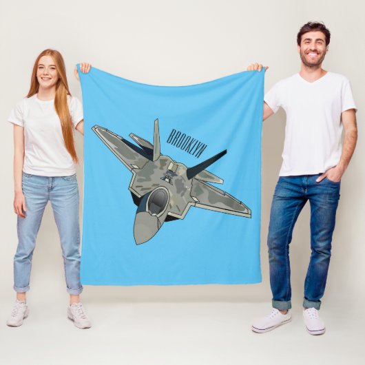 Couverture Polaire Illustration de l'avion de chasse (En situation)