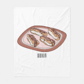 Couverture Polaire Illustration de l'éclair de chocolat (Devant)