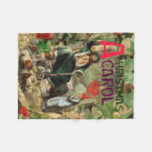 Couverture Polaire Illustration de l'esprit de Noël présent Scrooge (Devant (Horizontal))