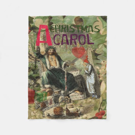 Couverture Polaire Illustration de l'esprit de Noël présent Scrooge (Devant)