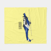 Couverture Polaire Illustration de l'hélicoptère de police (Devant (Horizontal))