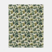 Couverture Polaire Illustration de l'impression botanique de la forêt (Devant)