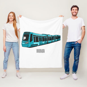 Couverture Polaire Illustration de locomotive électrique