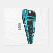 Couverture Polaire Illustration de locomotive électrique (Devant (Horizontal))