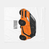 Couverture Polaire Illustration de micro-voiture (Devant (Horizontal))