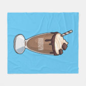 Couverture Polaire Illustration de milk-shake au chocolat (Devant (Horizontal))