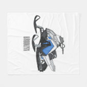 Couverture Polaire Illustration de motoneige (Devant (Horizontal))