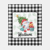 Couverture Polaire Illustration de Noël (Devant)