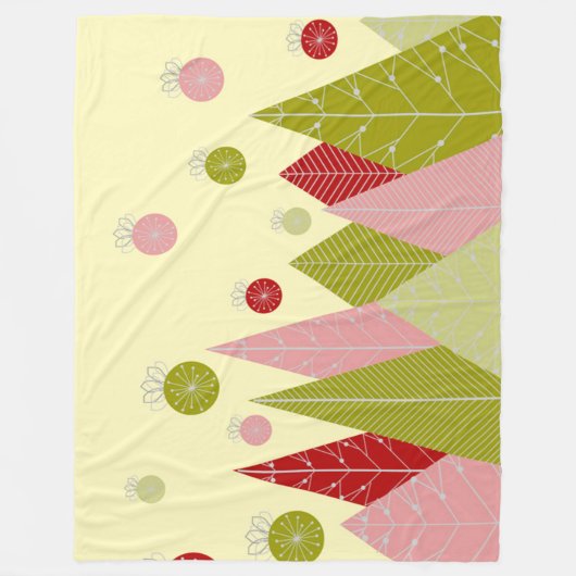 Couverture Polaire Illustration de Noël festif (Devant)