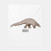Couverture Polaire Illustration de Pangolin (Devant)