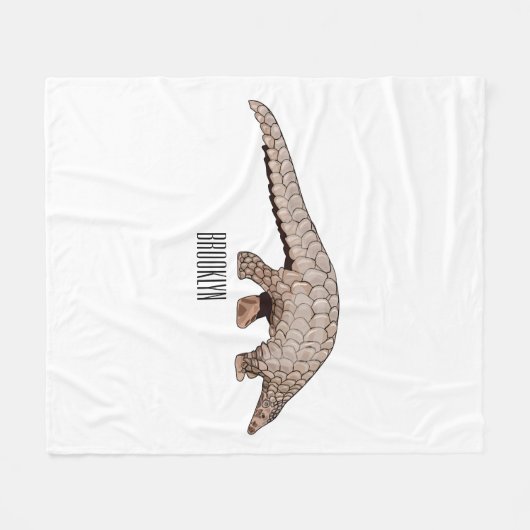 Couverture Polaire Illustration de Pangolin (Devant (Horizontal))