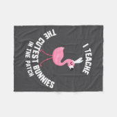 Couverture Polaire Illustration de patch de lapins les plus mignons d (Devant (Horizontal))