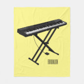 Couverture Polaire Illustration de piano clavier (Devant)