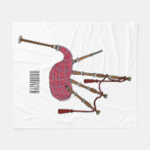 Couverture Polaire Illustration de pipes (Devant (Horizontal))