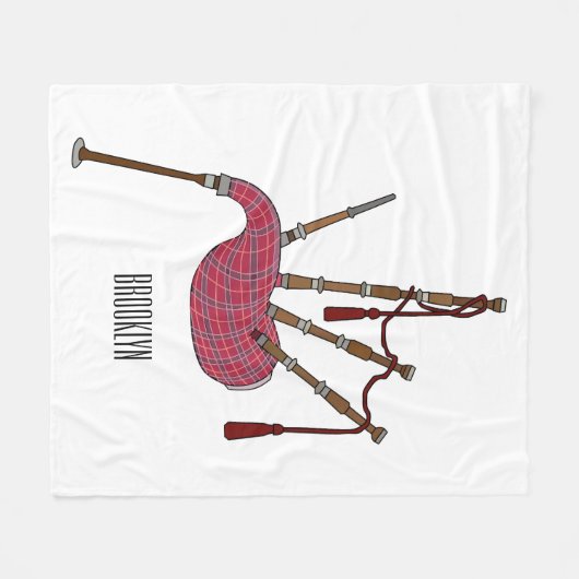 Couverture Polaire Illustration de pipes (Devant (Horizontal))