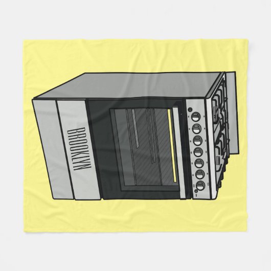 Couverture Polaire Illustration de poêle électrique (Devant (Horizontal))