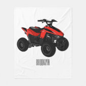 Couverture Polaire Illustration de Quad bike atv (Devant)