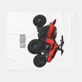 Couverture Polaire Illustration de Quad bike atv (Devant (Horizontal))