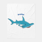 Couverture Polaire Illustration de requin marteau (Devant)