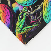 Couverture Polaire Illustration de serpent coloré (Coin)