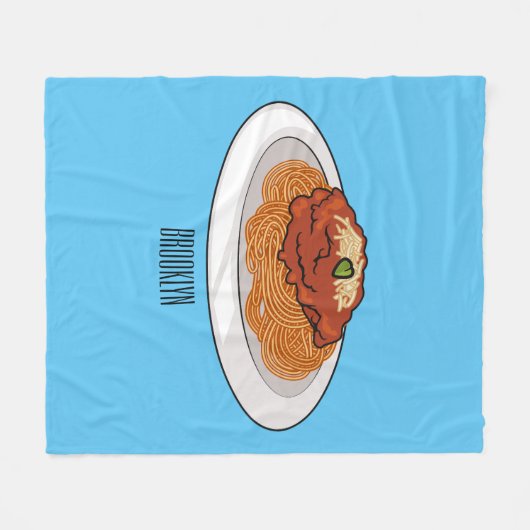 Couverture Polaire Illustration de Spaghetti (Devant (Horizontal))