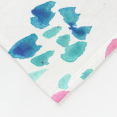 Couverture Polaire illustration de style boho floral rustique dessiné (Coin)