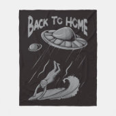 Couverture Polaire Illustration de surf pour alien avec retour à la m (Devant)