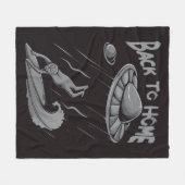 Couverture Polaire Illustration de surf pour alien avec retour à la m (Devant (Horizontal))