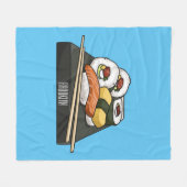 Couverture Polaire Illustration de sushi (Devant (Horizontal))