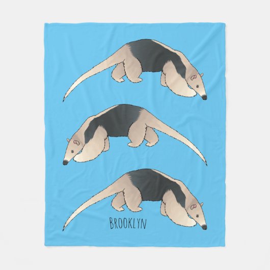 Couverture Polaire Illustration de Tamandua (Devant)