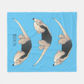 Couverture Polaire Illustration de Tamandua (Devant (Horizontal))