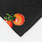 Couverture Polaire Illustration de tomates cerises. Aquarelle transpa (Coin)