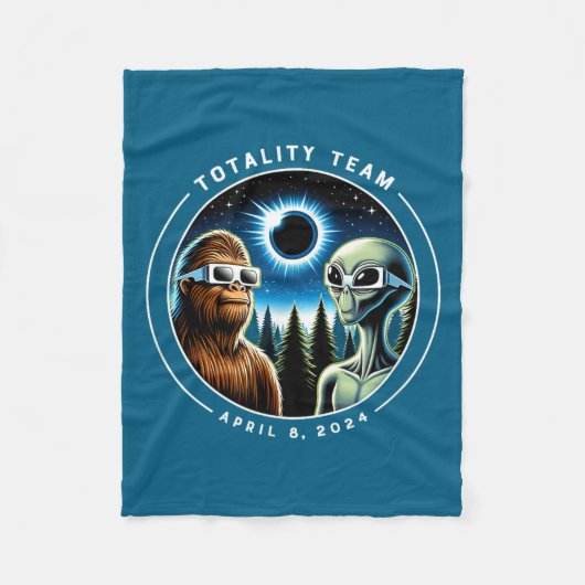 Couverture Polaire Illustration de Total Solar Eclipse Bigfoot Alien (Devant)