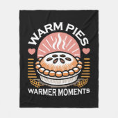 Couverture Polaire Illustration de tourte douillette : Pies chaudes M (Devant)