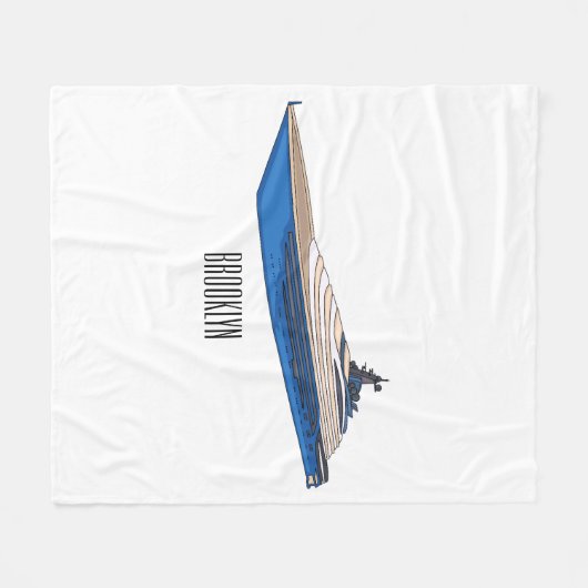 Couverture Polaire Illustration de yacht (Devant (Horizontal))