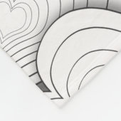 Couverture Polaire Illustration des coeurs d'oignon lunaire (Coin)