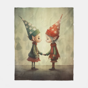 Couverture Polaire Illustration des elfes mignons