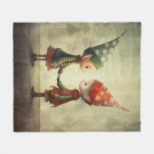 Couverture Polaire Illustration des elfes mignons (Devant (Horizontal))