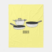 Couverture Polaire Illustration des jeux de cuisine (Devant)