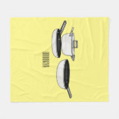 Couverture Polaire Illustration des jeux de cuisine (Devant (Horizontal))