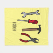 Couverture Polaire Illustration des outils de menuiserie (Devant (Horizontal))