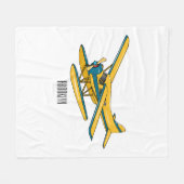 Couverture Polaire Illustration d'hydravion (Devant (Horizontal))