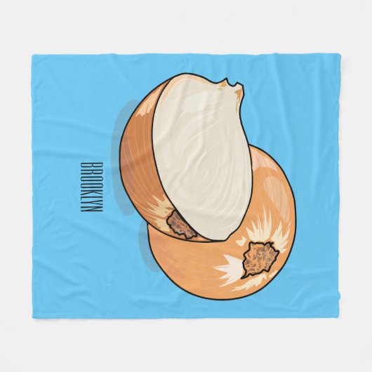 Couverture Polaire Illustration d'oignon (Devant (Horizontal))